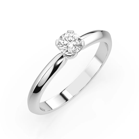 Solitär-Ring (Rund), 0.3 ct — 101-10089(4.2)
