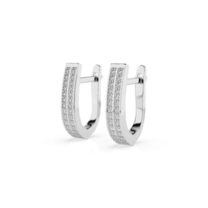 Eternity-Ohrringe (Rund), 0.42 ct — 102-10045/2