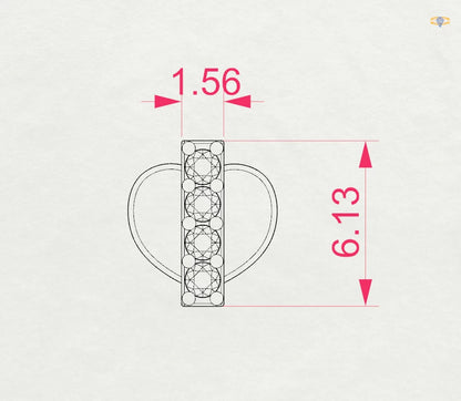 Minimalismus-Ohrringe (Rund), 0.08 ct — 102-10069
