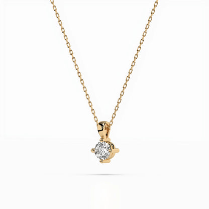 Solitär-Halskette (Rund), 0.1 ct — 104-10011(3.0)