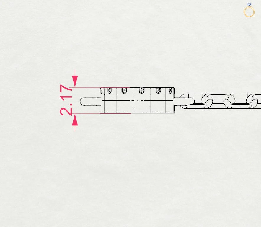 Minimalismus-Armband (Rund), 0.07 ct — 105-10015