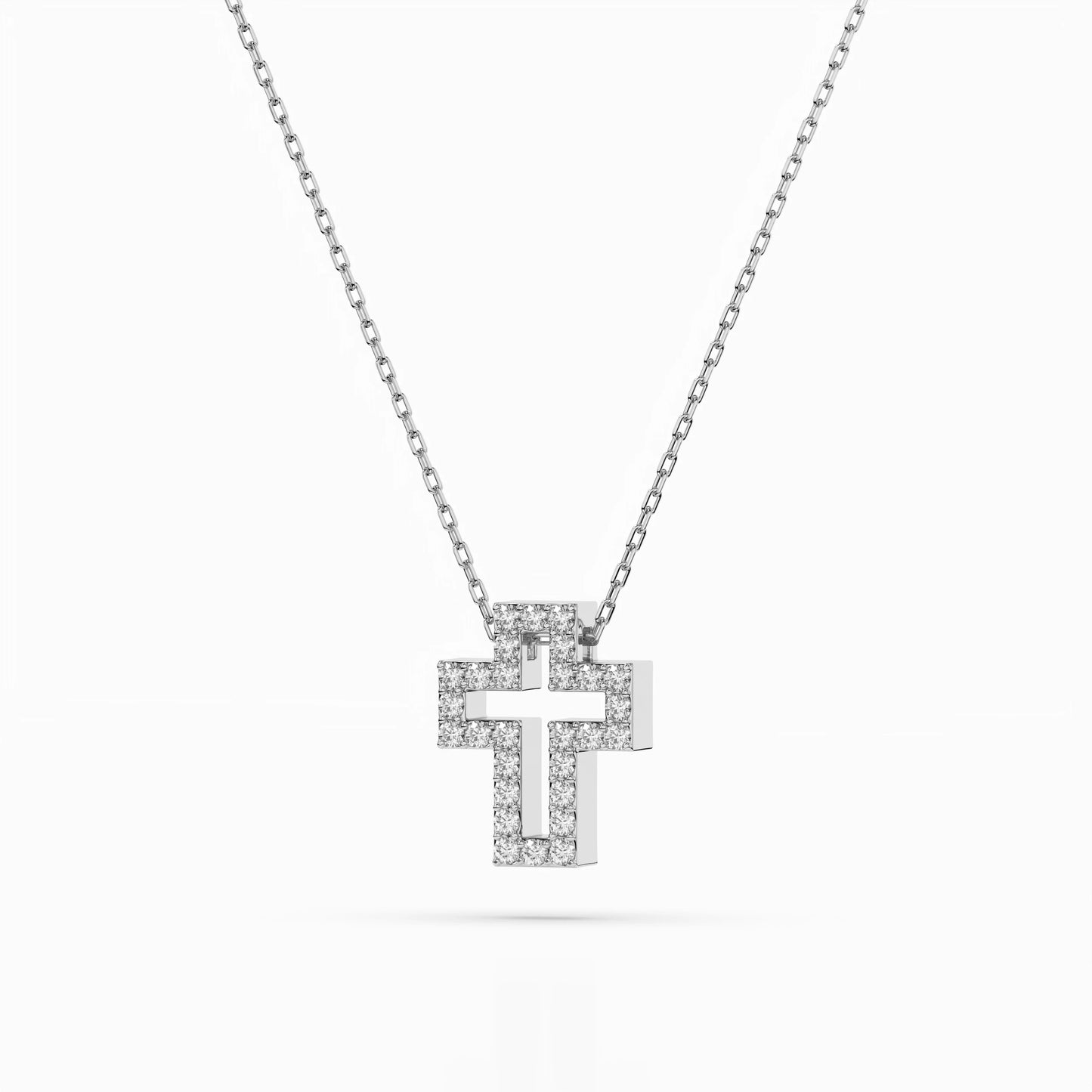 Minimalismus-Halskette (Rund), 0.17 ct — 104-10030