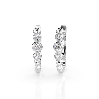 Eternity-Ohrringe (Rund), 0.06 ct — 102-10019