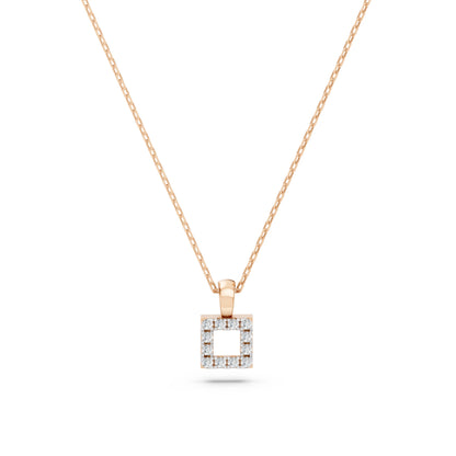 Minimalismus-Halskette (Rund), 0.06 ct — 104-10079