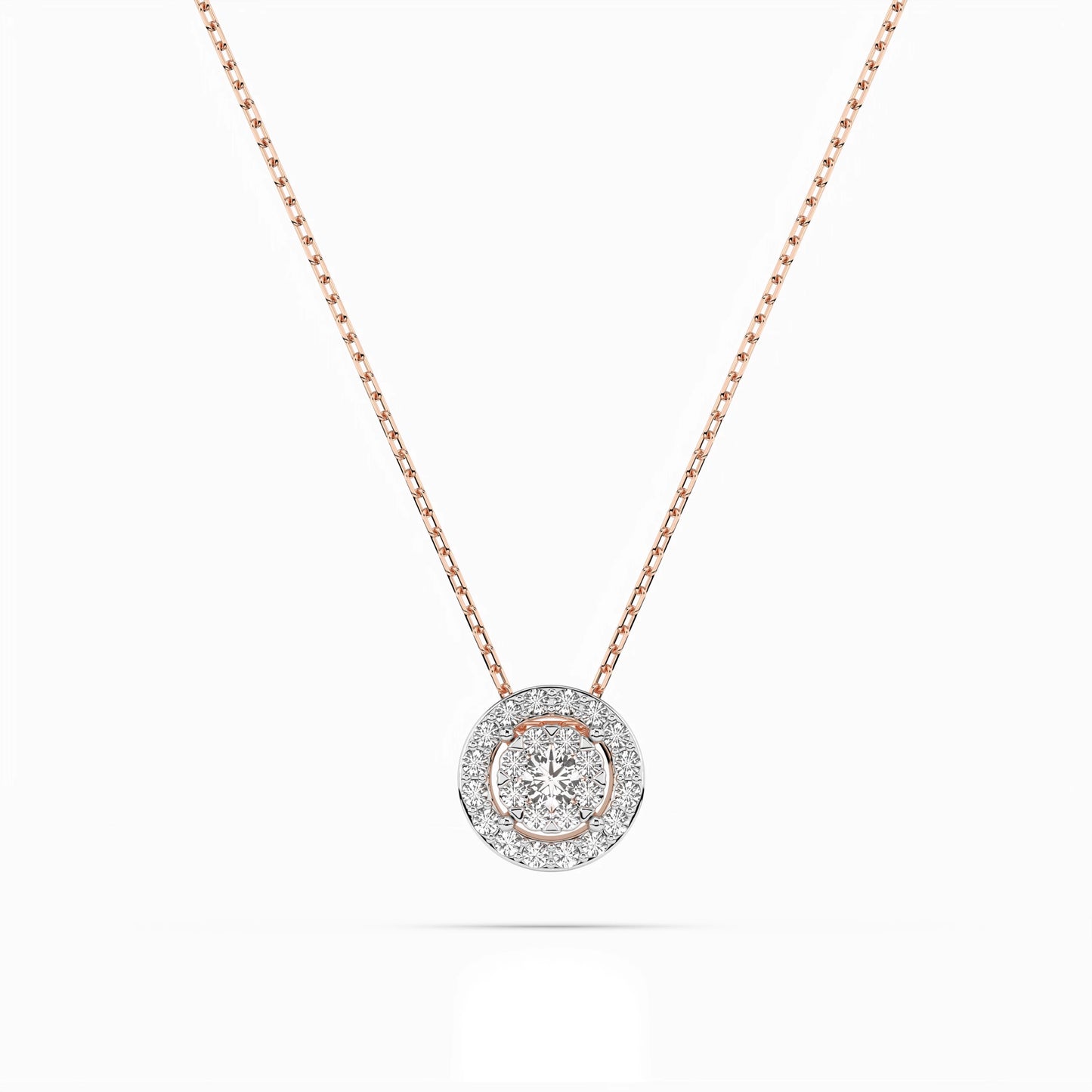 Illusion-Halskette (Rund), 0.06 ct — 104-10002(2.5)