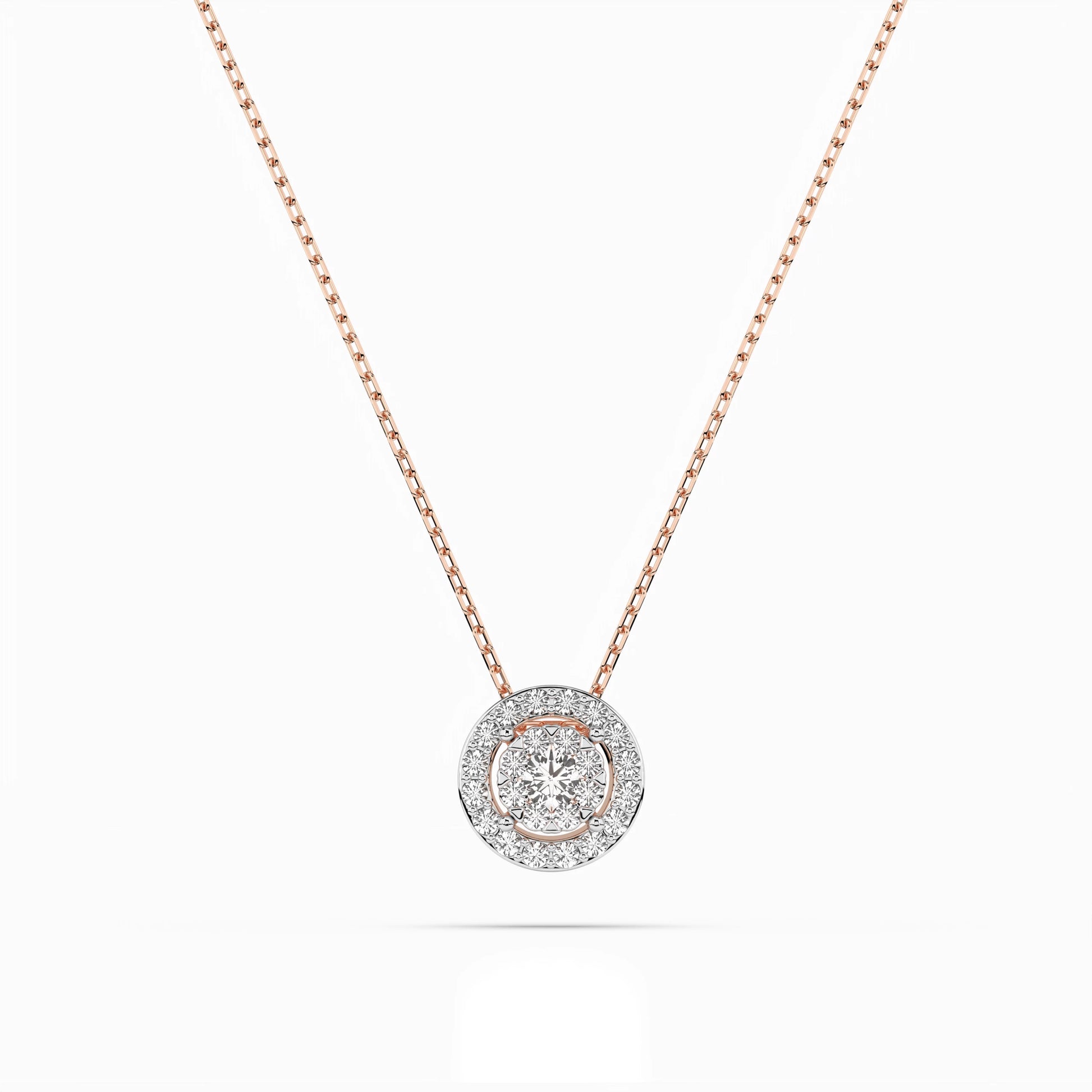 Illusion-Halskette (Rund), 0.06 ct — 104-10002(2.5)