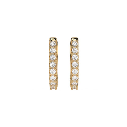 Eternity-Ohrringe (Rund), 0.32 ct — 102-10044/2
