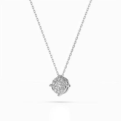 Solitär-Eternity-Halskette (Rund), 0.06 ct — 104-10001(2.5)