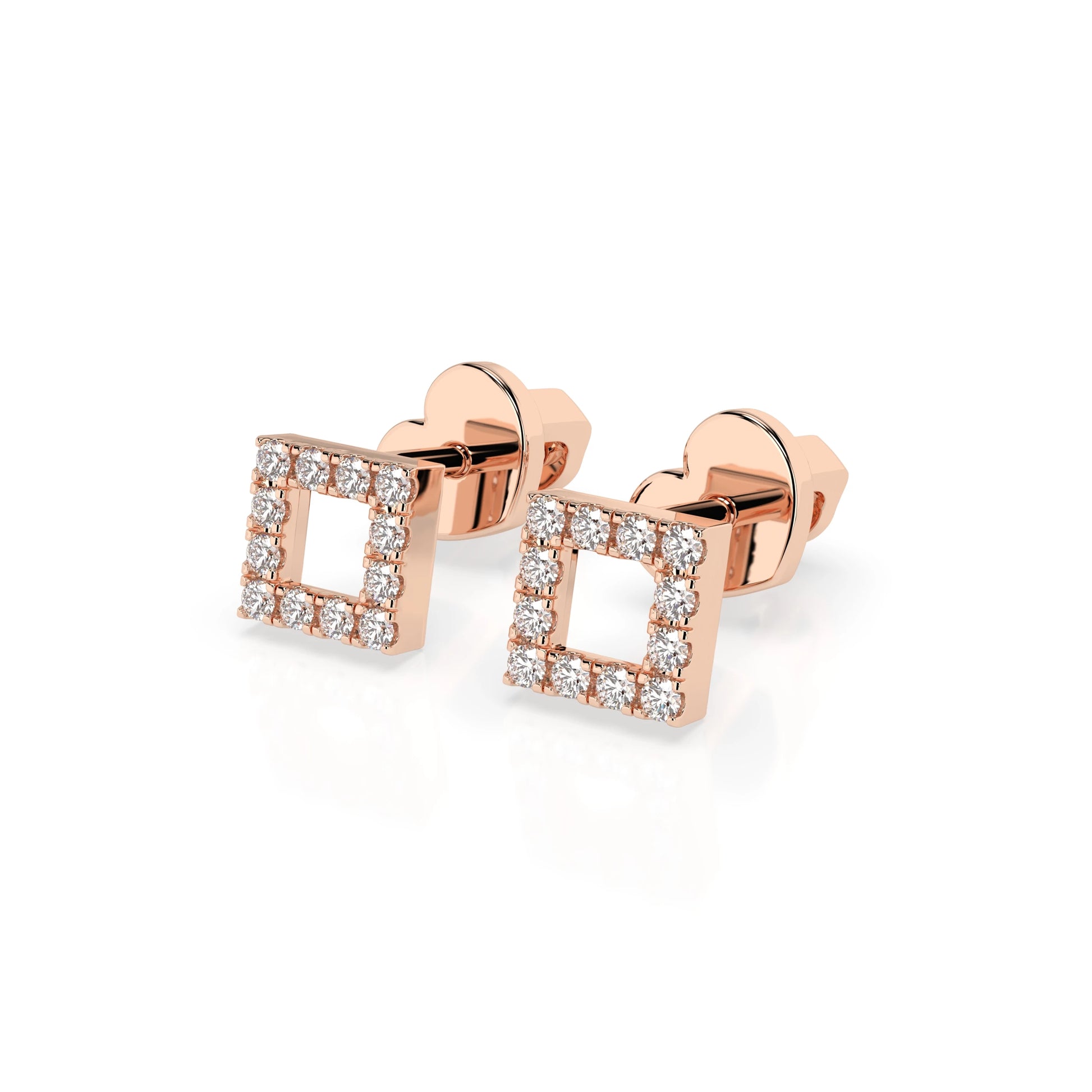 Minimalismus-Ohrringe (Rund), 0.14 ct — 102-10053