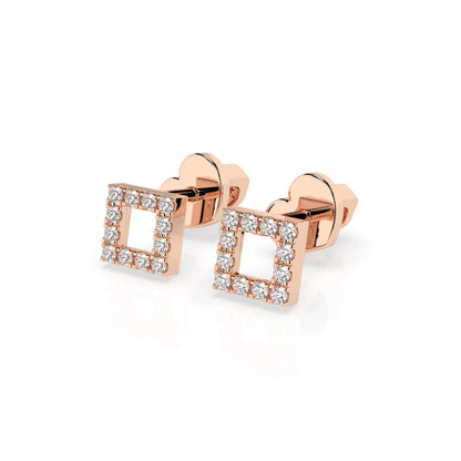 Minimalismus-Ohrringe (Rund), 0.14 ct — 102-10053