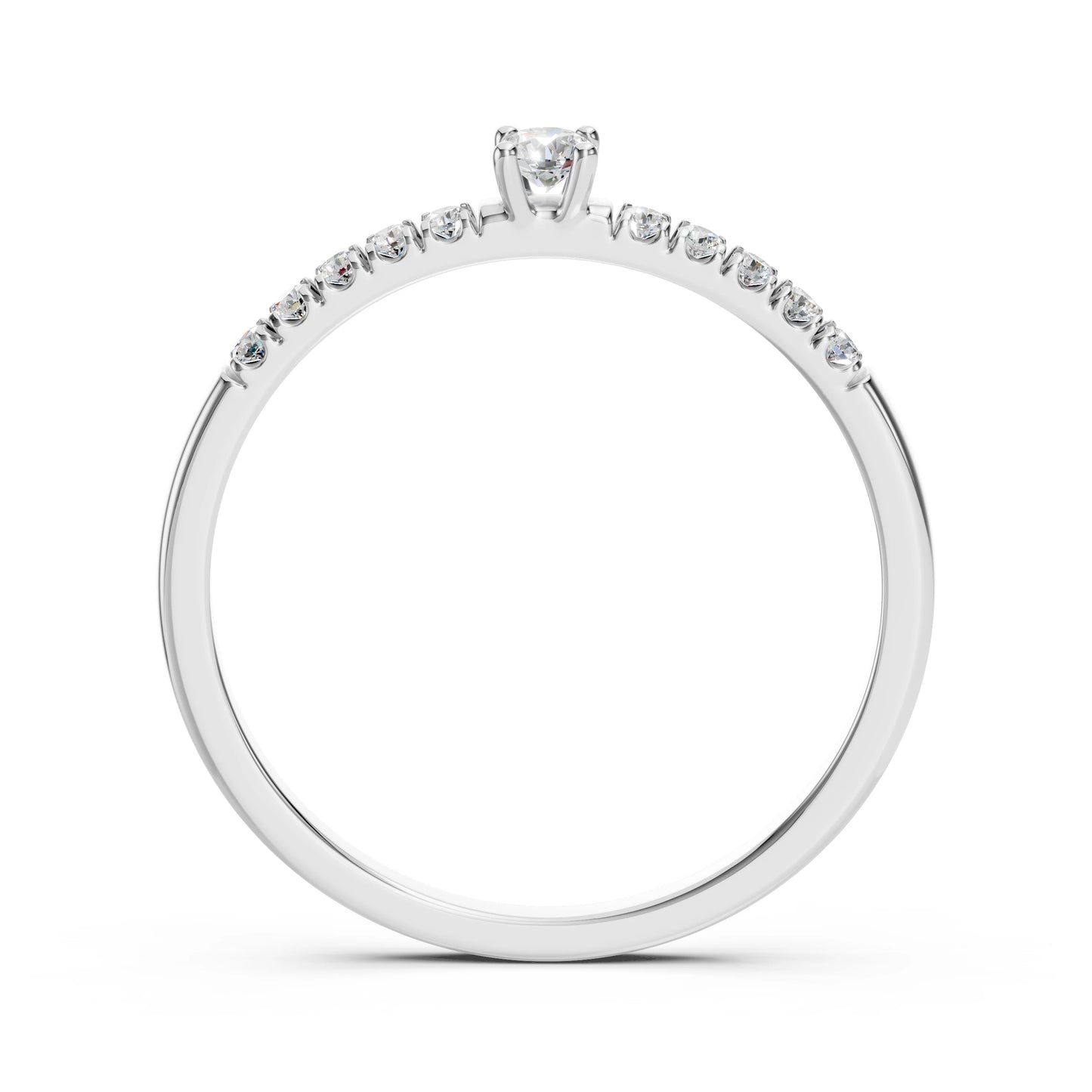 Solitär-Eternity-Ring (Rund), 0.07 ct — 101-10126/2(2.6)