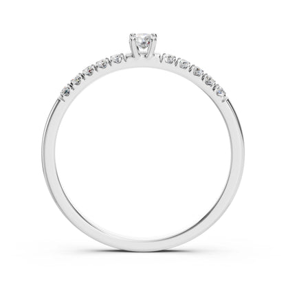 Solitär-Eternity-Ring (Rund), 0.07 ct — 101-10126/2(2.6)