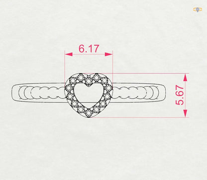 Minimalismus-Ring (Rund), 0.07 ct — 101-10028