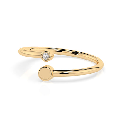 Minimalismus-Ring (Rund), 0.02 ct — 101-10071