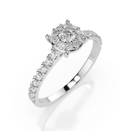 Solitär-Eternity-Ring (Rund), 0.15 ct — 101-10017(3.4)