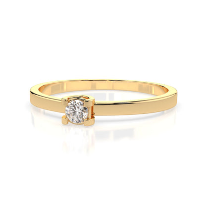 Solitär-Ring (Rund), 0.1 ct — 101-10022(3.0)