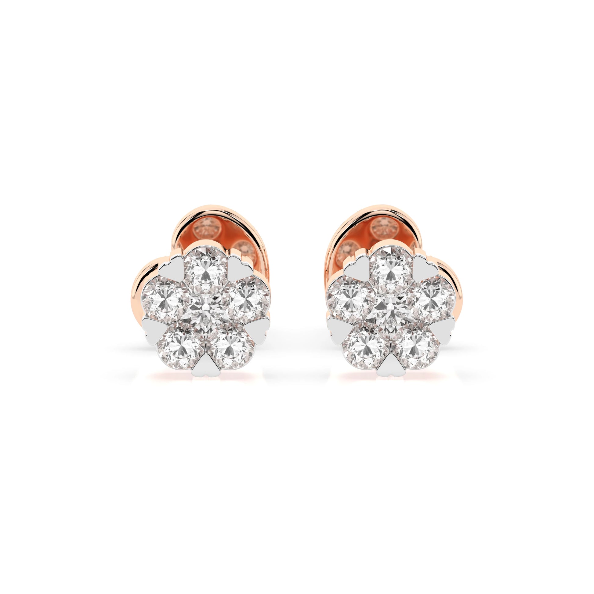 Illusion-Ohrringe (Rund), 0.03 ct — 102-10015/2(1.5)
