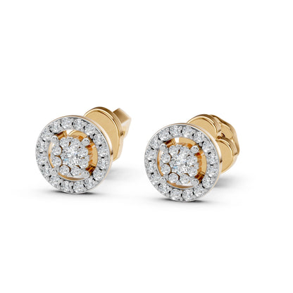 Illusion-Ohrringe (Rund), 0.06 ct — 102-10018(2.0)