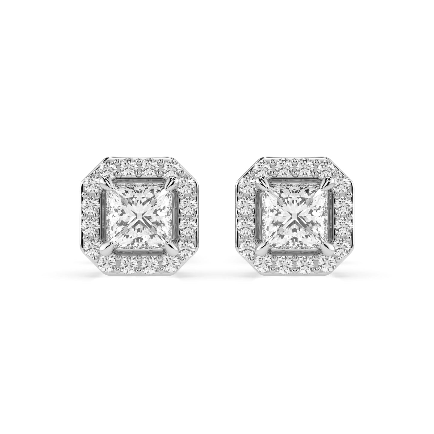 Solitär-Eternity-Ohrringe (Prinzess), 0.34 ct — 102-10115(3.0)PR