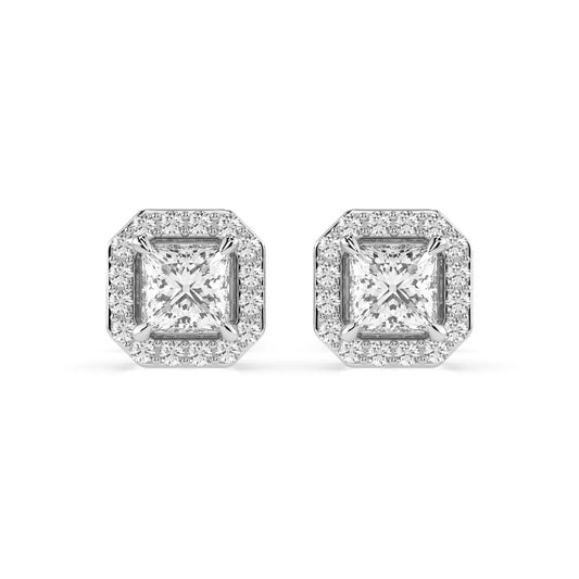 Solitär-Eternity-Ohrringe (Prinzess), 0.34 ct — 102-10115(3.0)PR