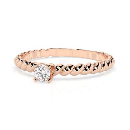 Solitär-Ring (Rund), 0.08 ct — 101-10038(2.7)