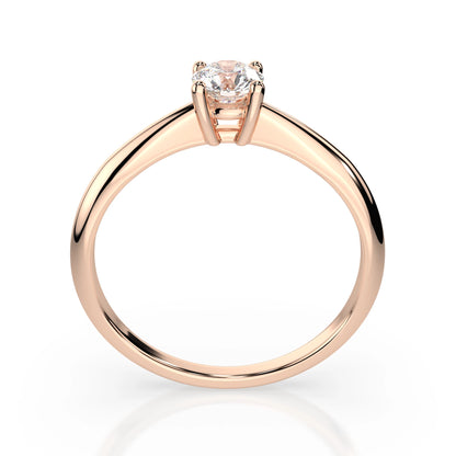 Solitär-Ring (Rund), 0.35 ct — 101-10021(4.5)