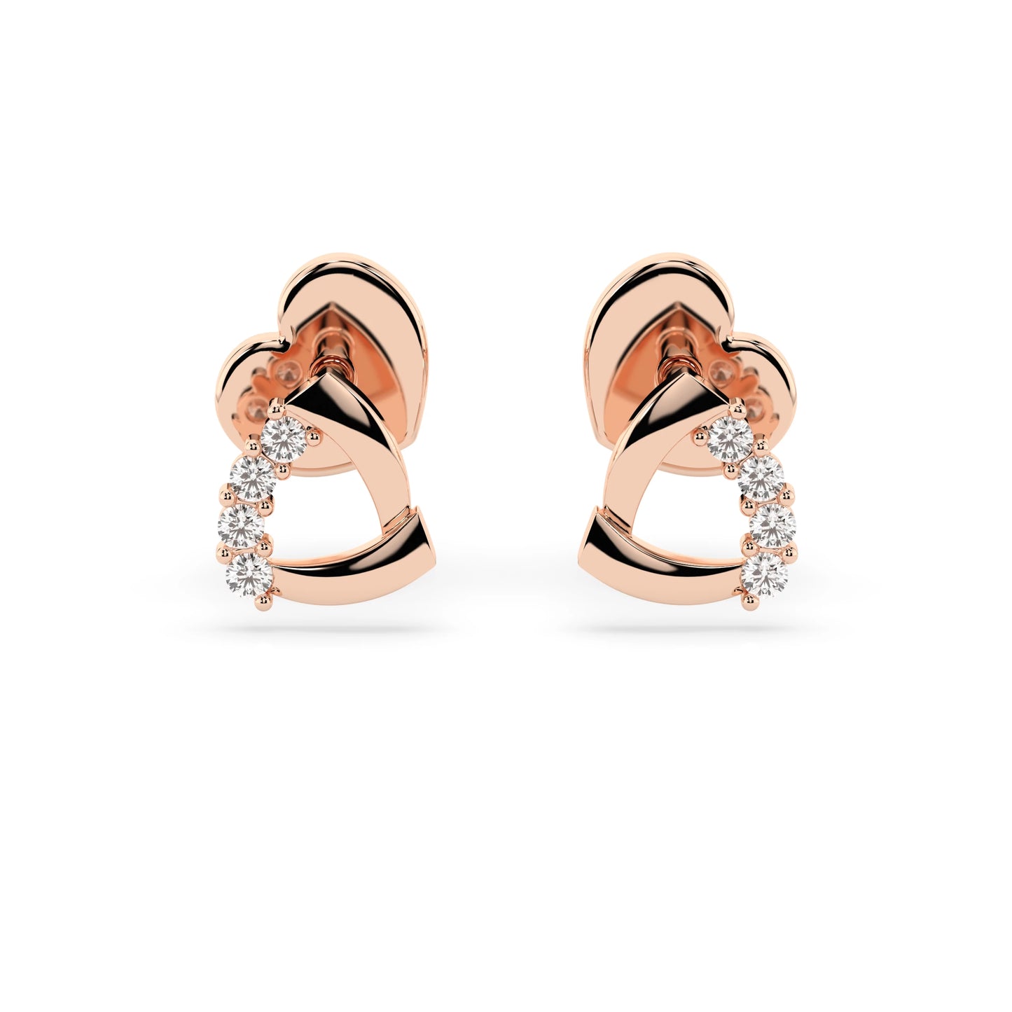 Minimalismus-Ohrringe (Rund), 0.05 ct — 102-10061