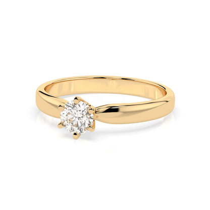 Solitär-Ring (Rund), 0.3 ct — 101-10040(4.2)