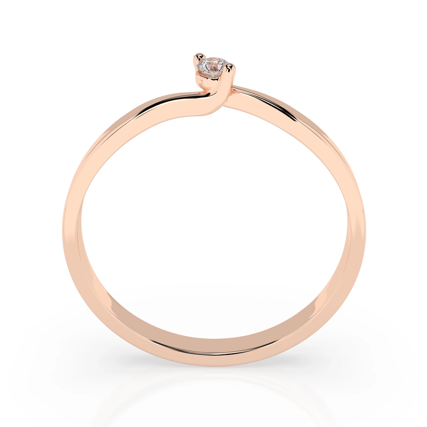 Solitär-Ring (Rund), 0.04 ct — 101-10032(2.2)