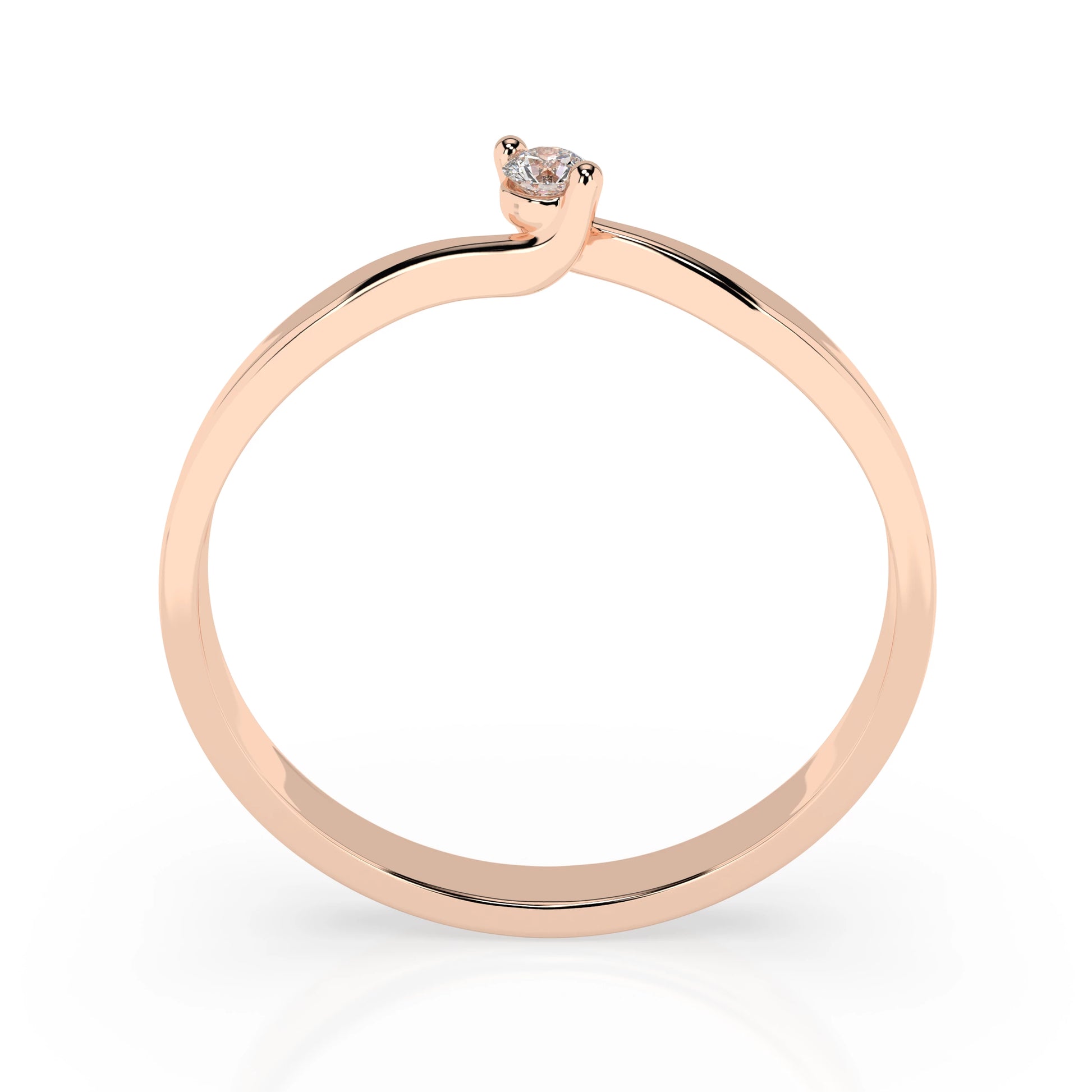Solitär-Ring (Rund), 0.04 ct — 101-10032(2.2)