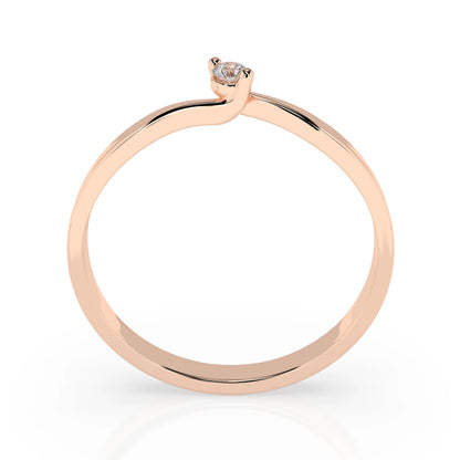 Solitär-Ring (Rund), 0.04 ct — 101-10032(2.2)
