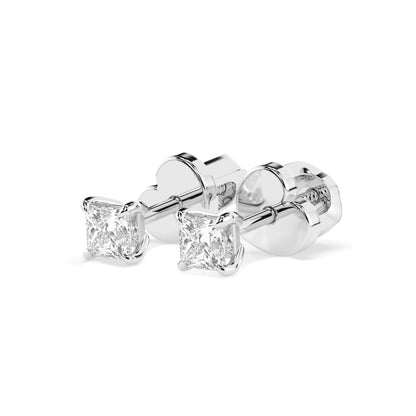 Solitär-Schmetterling-Ohrringe (Prinzess), 0.2 ct — 102-10113(2.5)PR