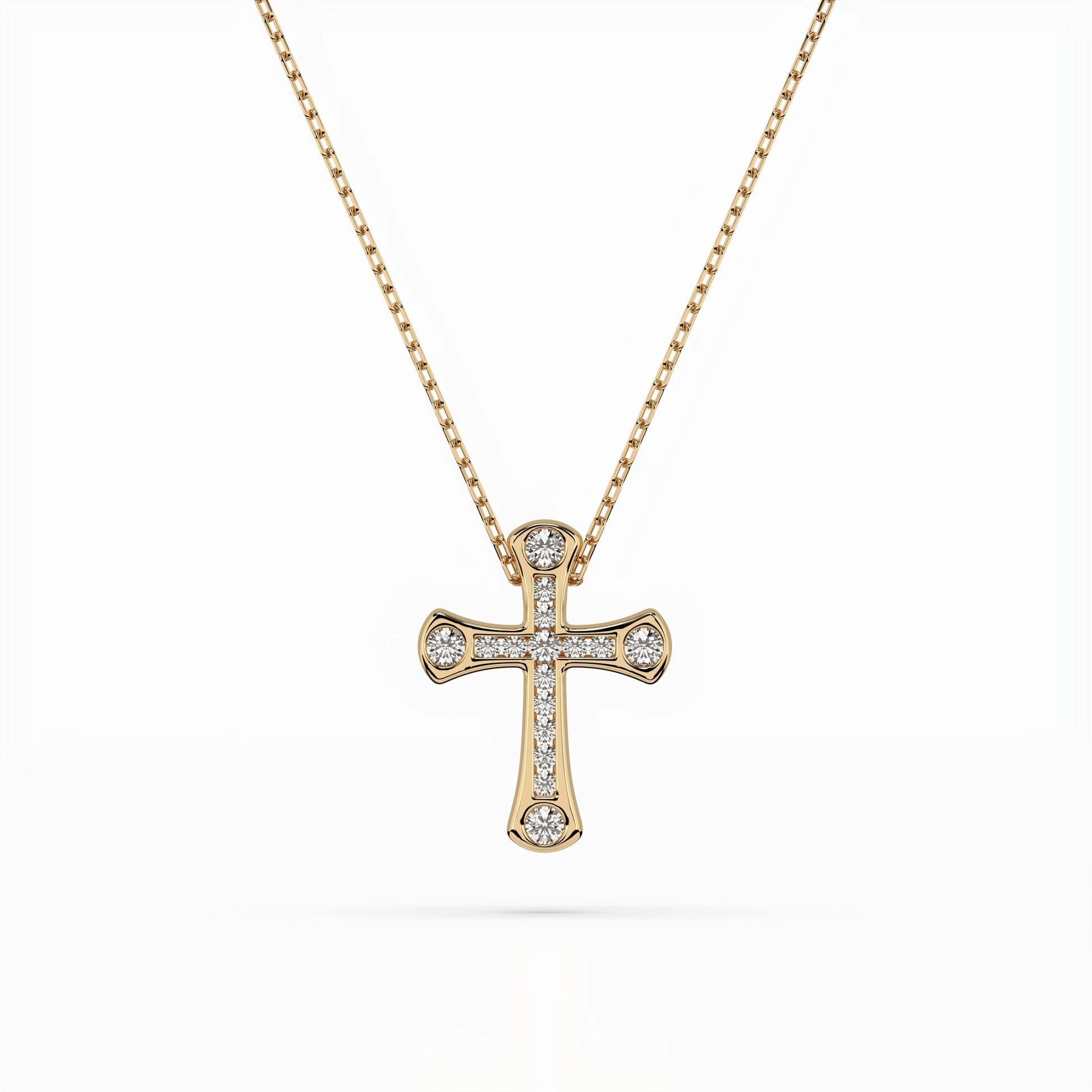 Minimalismus-Halskette (Rund), 0.06 ct — 104-10009