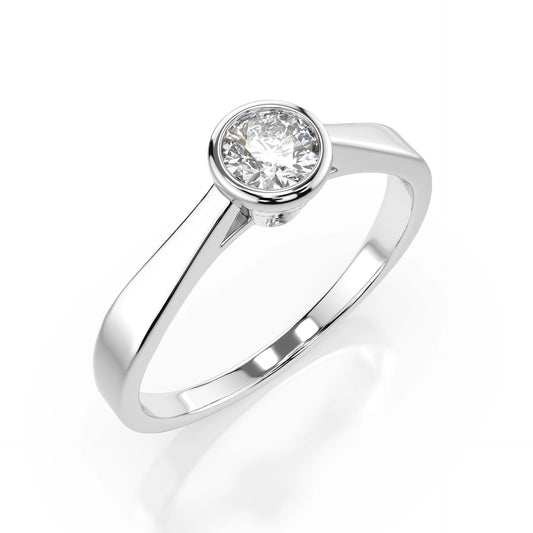 Solitär-Ring (Rund), 0.3 ct — 101-10010(4.2)