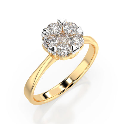 Illusion-Ring (Rund), 0.15 ct — 101-10015/1(3.4)