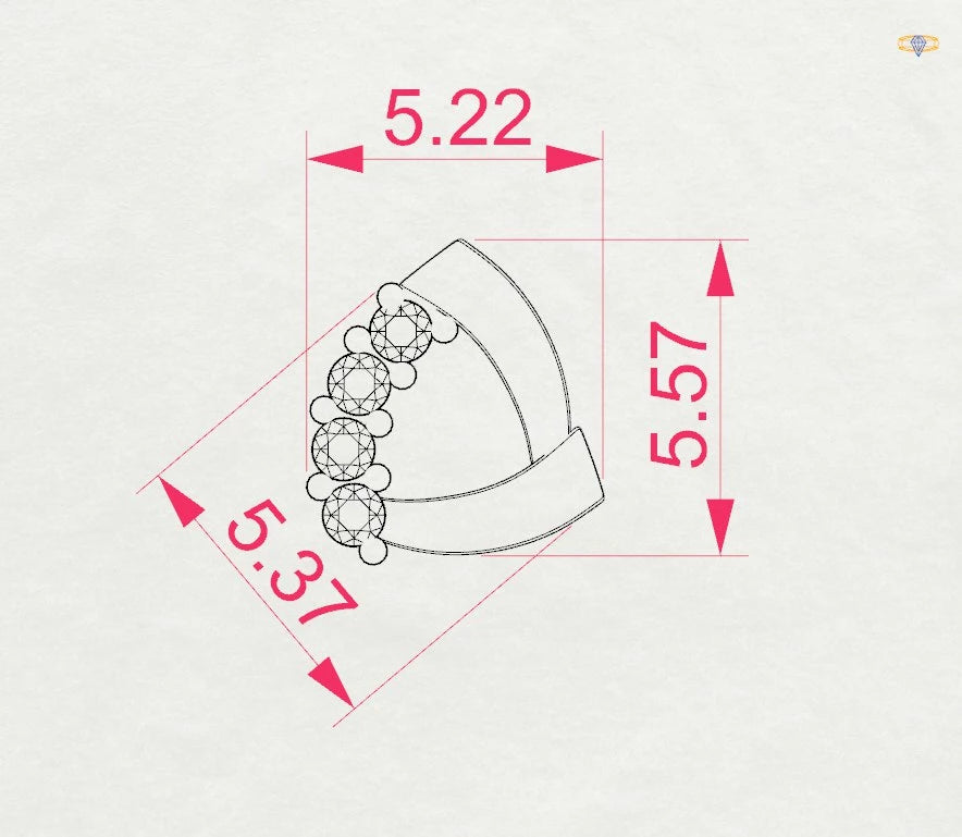 Minimalismus-Ohrringe (Rund), 0.05 ct — 102-10061
