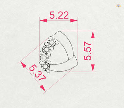 Minimalismus-Ohrringe (Rund), 0.05 ct — 102-10061