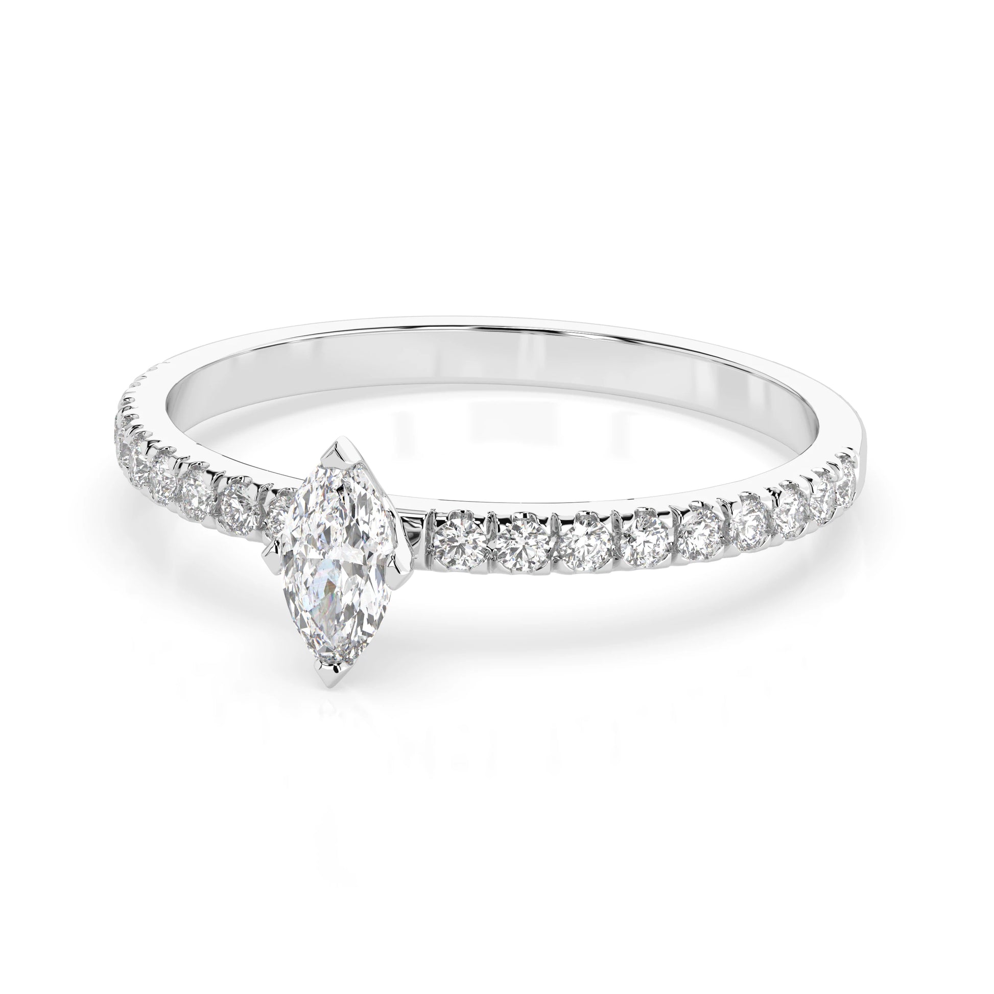 Solitär-Eternity-Ring (Marquise), 0.15 ct — 101-10181/4(0.15)MARQUISE
