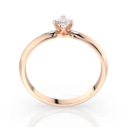 Solitär-Ring (Marquise), 0.15 ct — 101-10181/1(0.15)MARQUISE