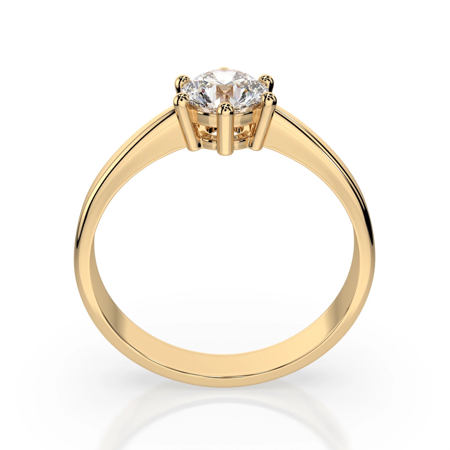 Solitär-Ring (Rund), 0.4 ct — 101-10151(4.7)