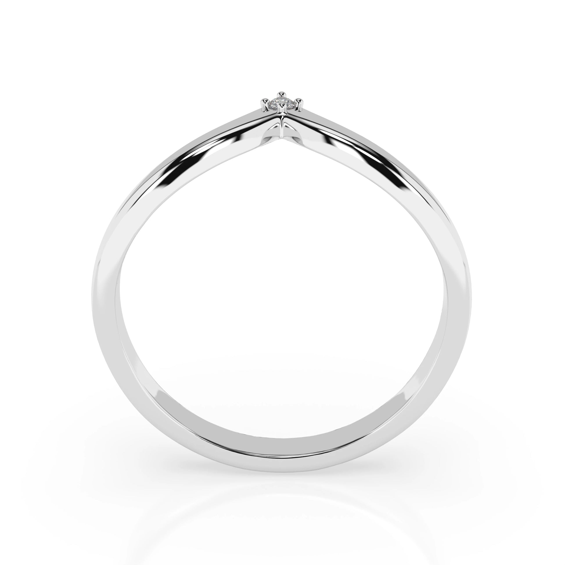 Minimalismus-Ring (Rund), 0.01 ct — 101-10161/3