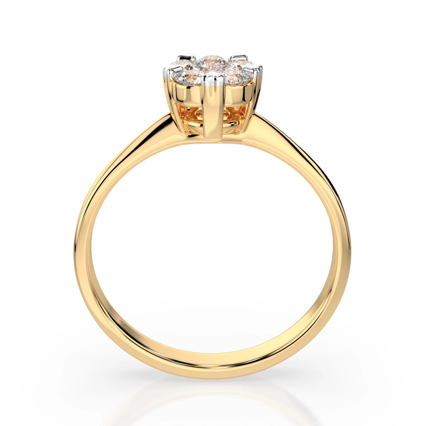 Illusion-Ring (Rund), 0.1 ct — 101-10015/1(3.0)