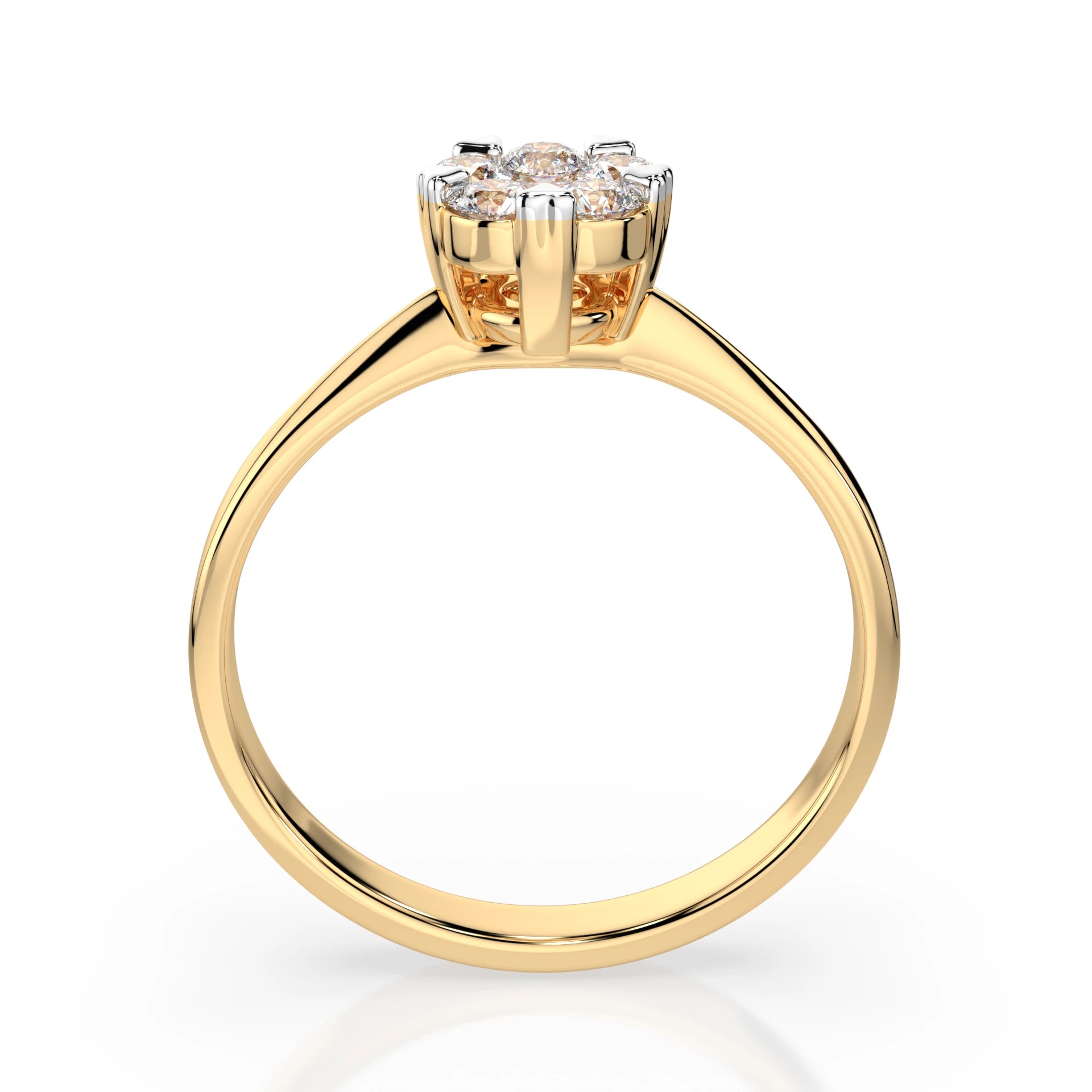 Illusion-Ring (Rund), 0.1 ct — 101-10015/1(3.0)