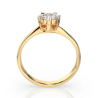 Illusion-Ring (Rund), 0.1 ct — 101-10015/1(3.0)