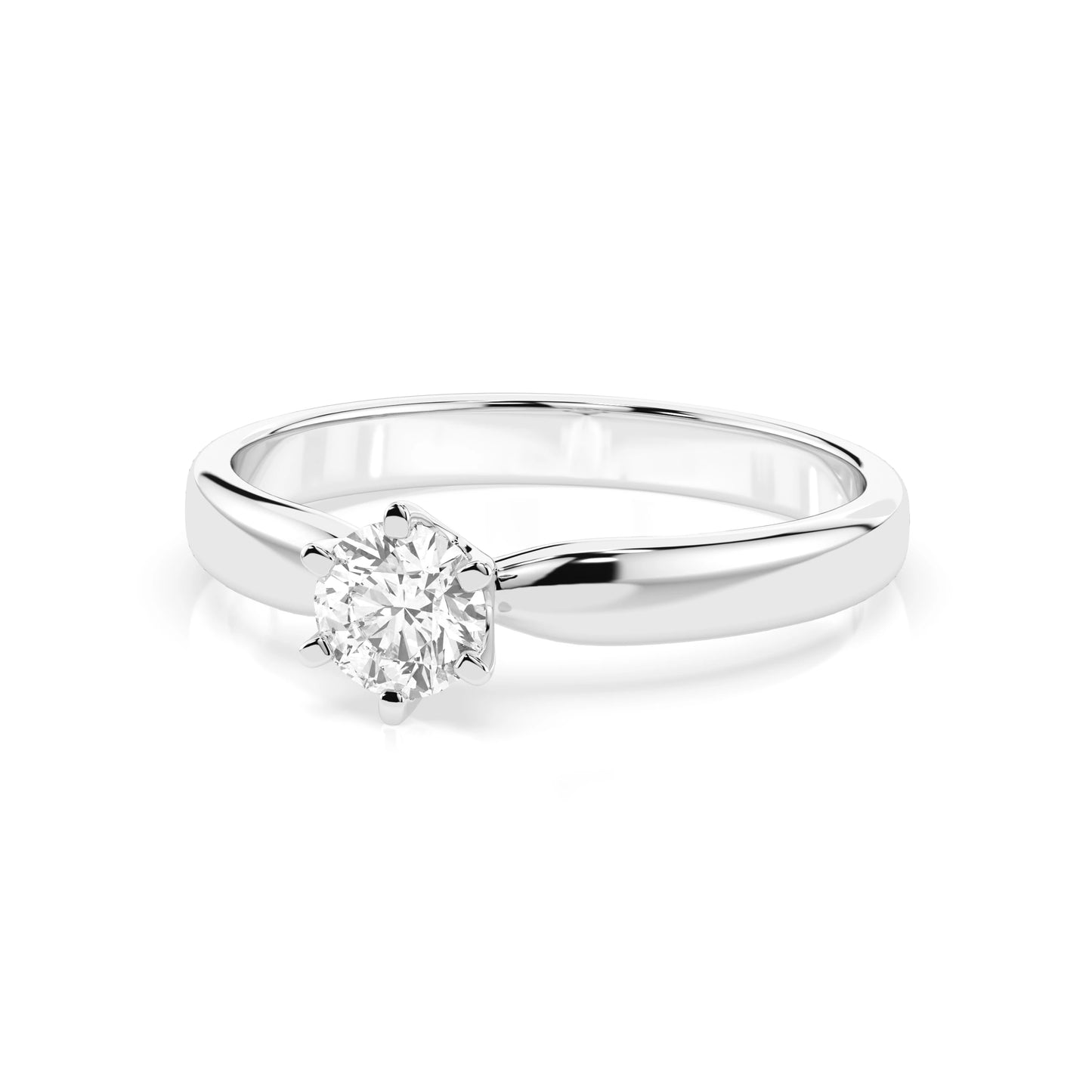 Solitär-Ring (Rund), 0.25 ct — 101-10040(4.0)