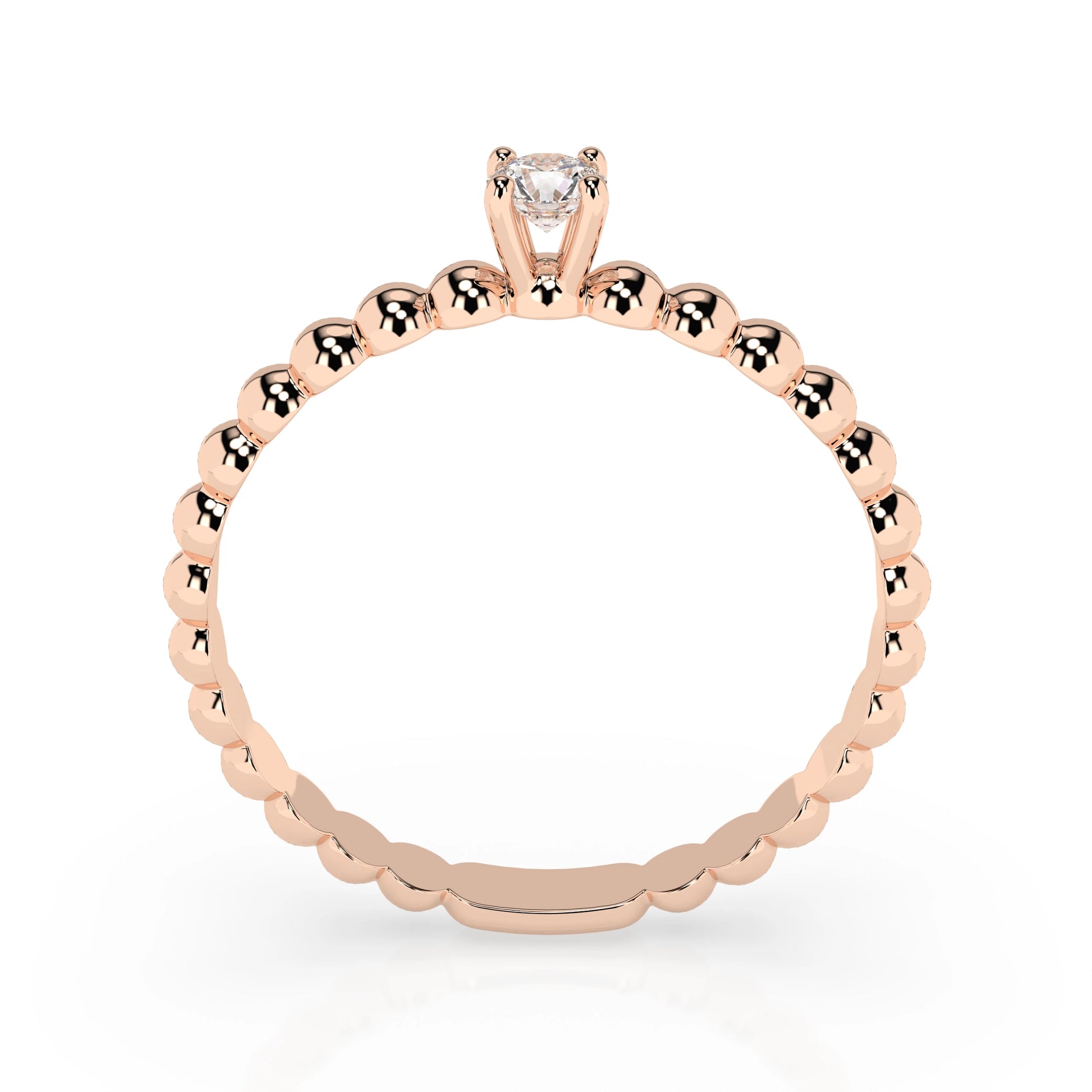 Solitär-Ring (Rund), 0.06 ct — 101-10039(2.5)