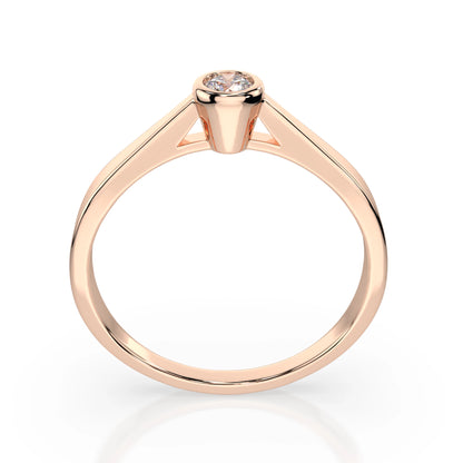 Solitär-Ring (Rund), 0.15 ct — 101-10010(3.4)