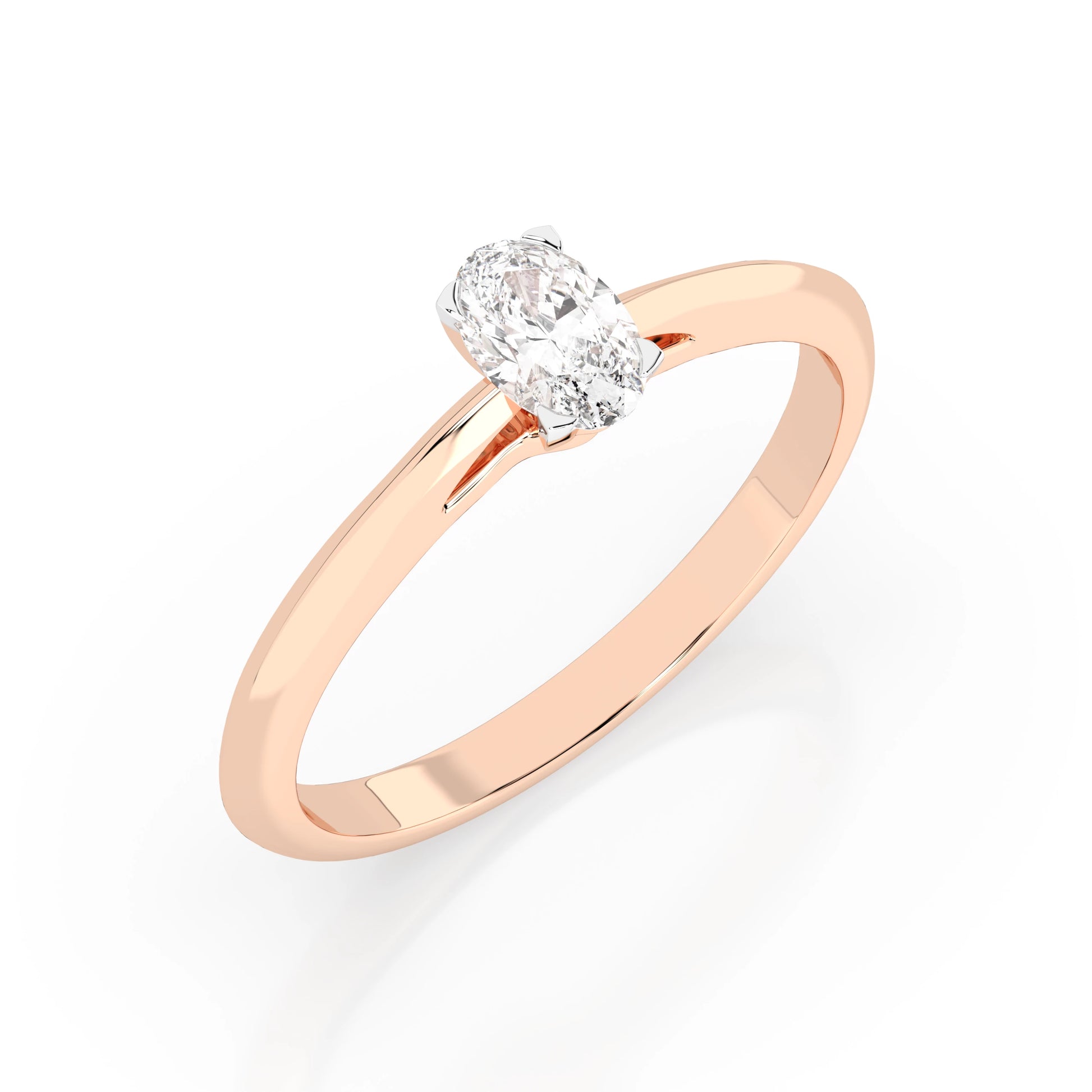 Solitär-Ring (Oval), 0.3 ct — 101-10190(0.30)OV