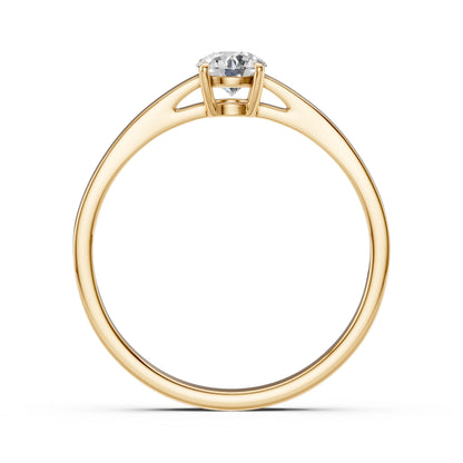Solitär-Ring (Rund), 0.4 ct — 101-10012/1(4.7)