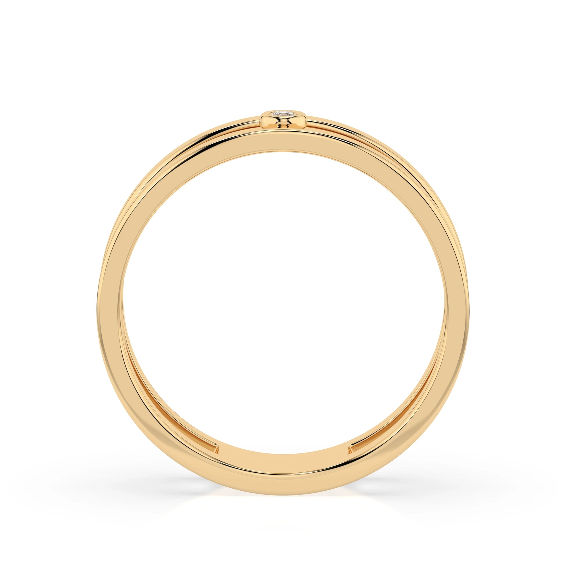 Minimalismus-Ring (Rund), 0.02 ct — 101-10064